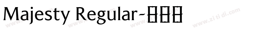 Majesty Regular字体转换